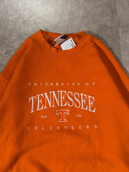 90's Vintage Tennessee Volunteers Embroidered Orange Crewneck - XL - XXL | Martin City Vintage