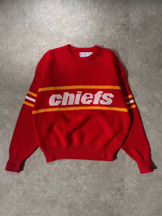 90’s Vintage Kansas City Chiefs Cliff Engle Red Sweater - XL - XL | Martin City Vintage