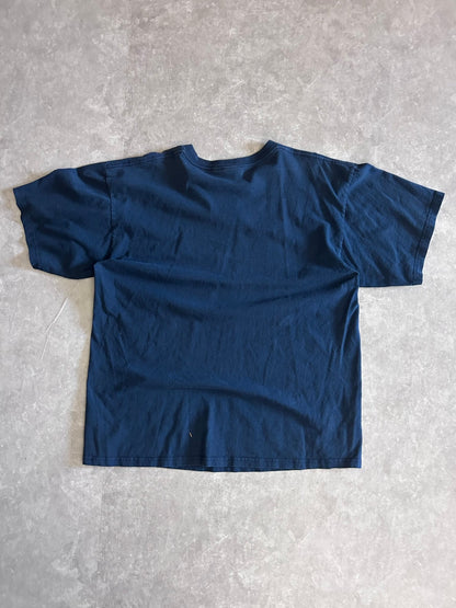 2000s Vintage Nike Silver Swoosh Navy T Shirt Size XL - | Martin City Vintage