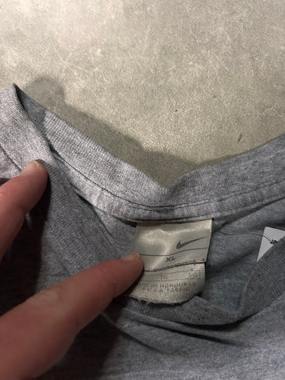 2000's Vintage Nike Grey T-Shirt Tag Close Up Detail