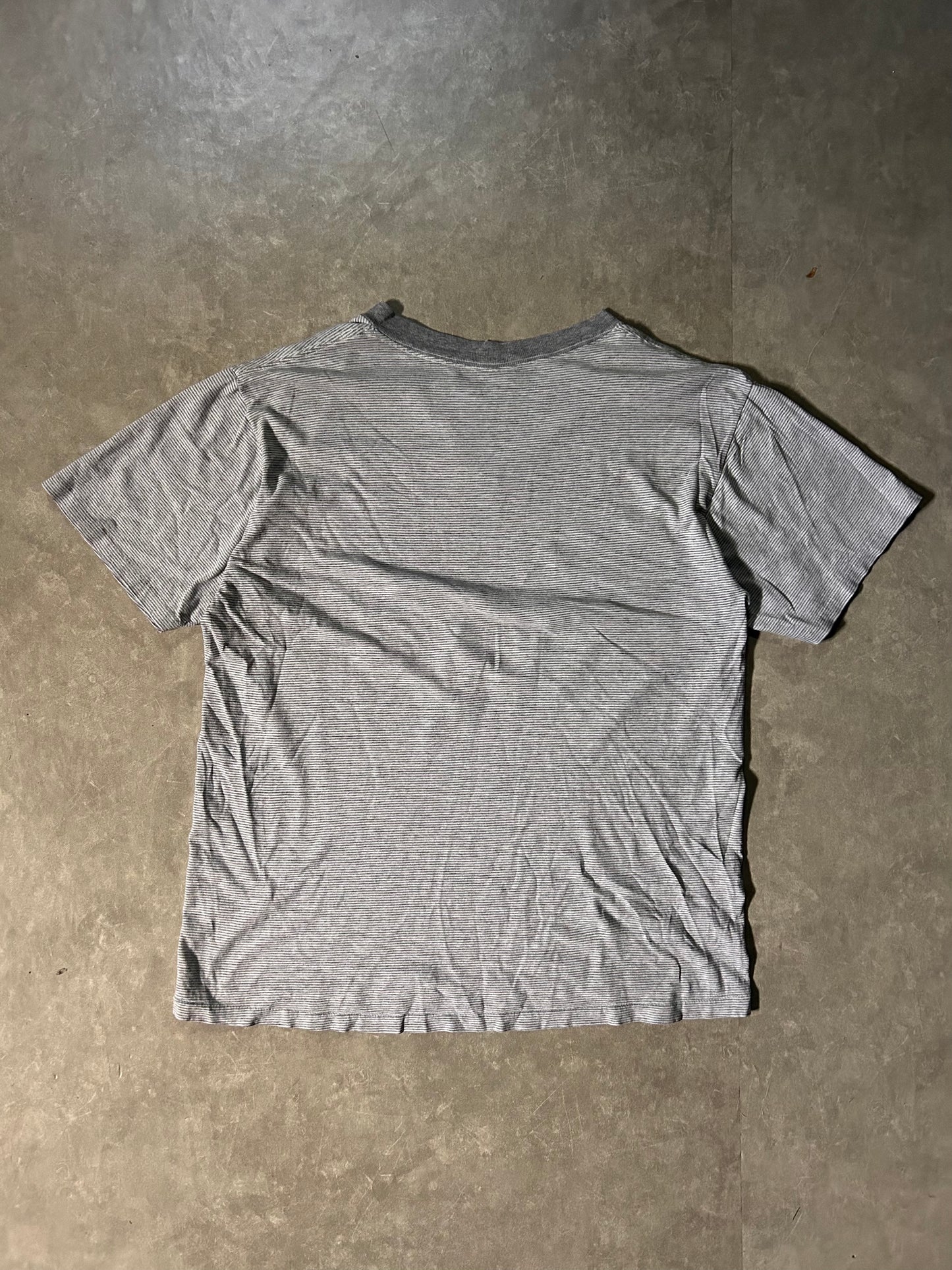 90's Vintage Washington D.C. Polo Club Big Print Grey T-Shirt Full Back View