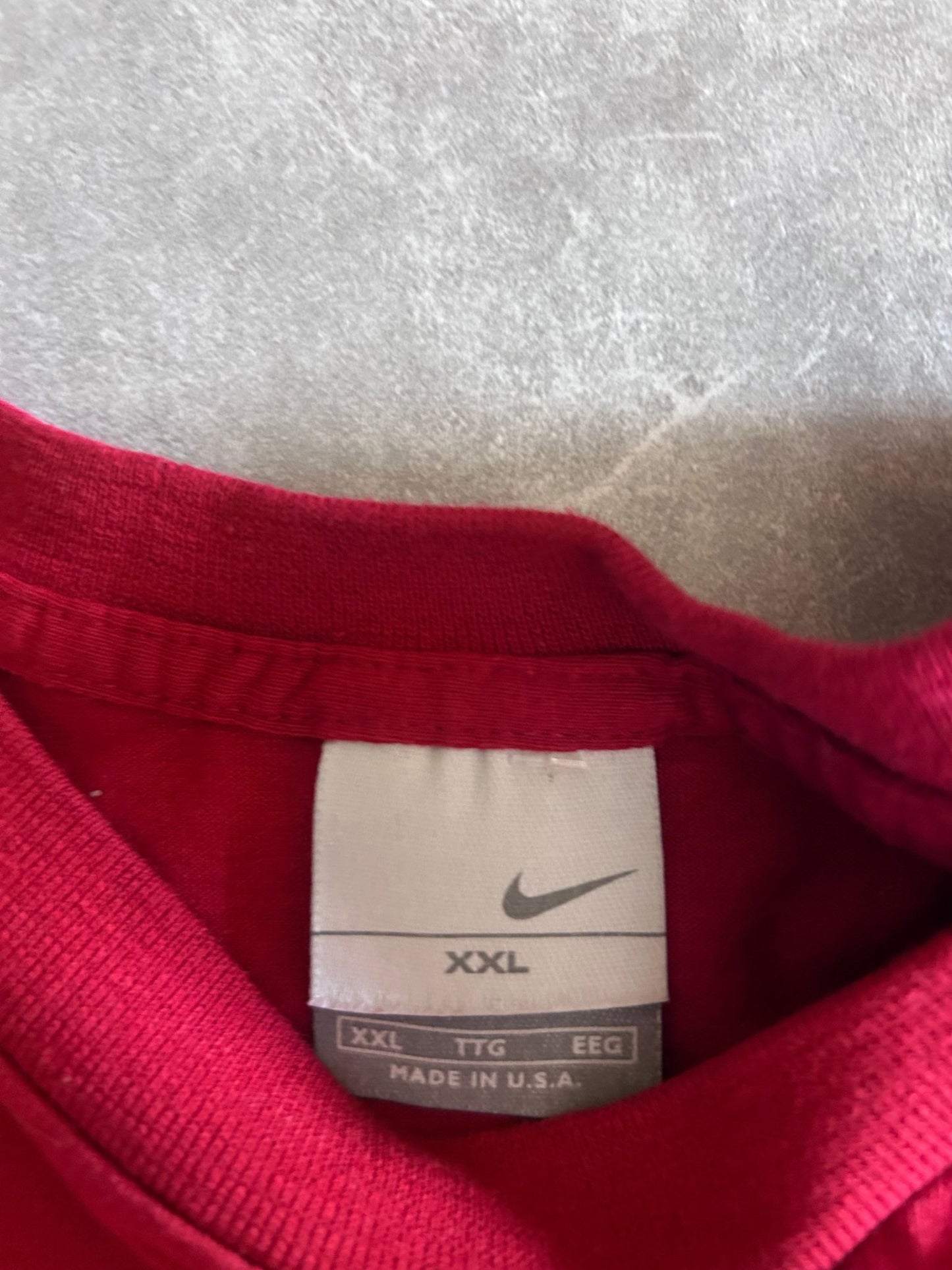 2000s Vintage Nike Red T Shirt Size XXL - | Martin City Vintage