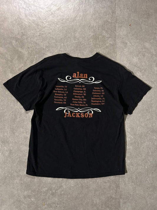 2004 Vintage Alan Jackson Black Country T-Shirt -L - L | Martin City Vintage