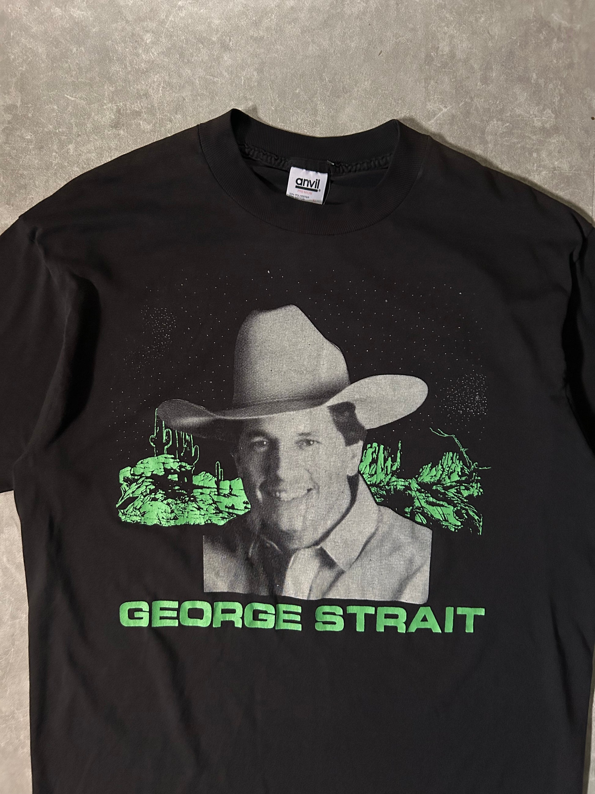 90's Vintage George Strait Entertainer Of The Year Graphic Close Up