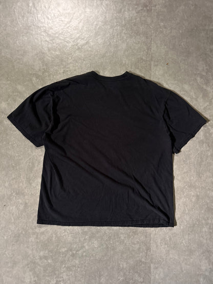 2000's Vintage Adidas Black T-Shirt Full Back View
