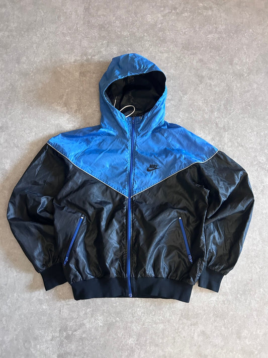 80s Nike Vintage Black/Blue Windbreaker Size M - | Martin City Vintage