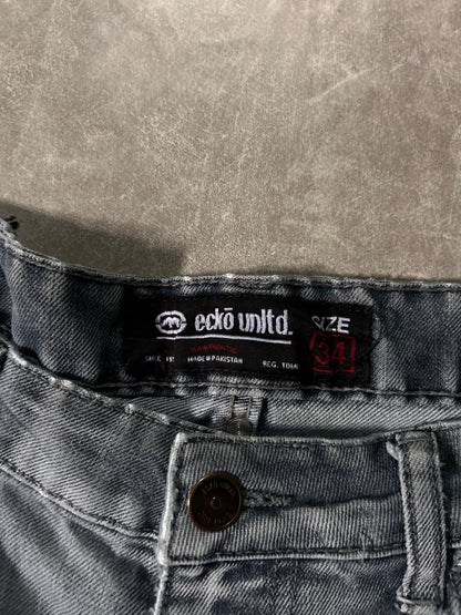 2000's Vintage Ecko Baggy Grey Jorts - 34W - 34 | Martin City Vintage