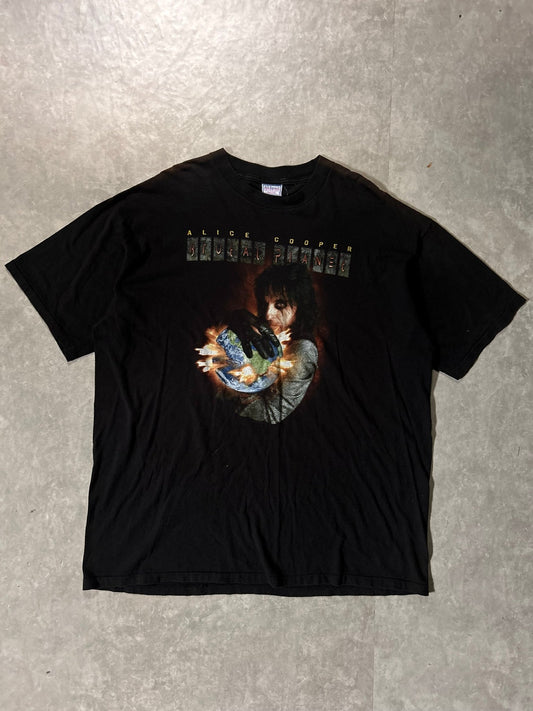 90's Vintage Alice Cooper Brutal Planet Black T-Shirt -XXL - XXL | Martin City Vintage