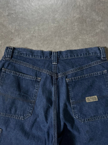 2000's Vintage Wrangler Carpenter Dark Wash Jorts - 32W - 32 | Martin City Vintage