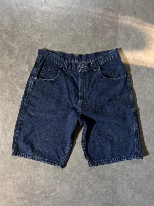 2000's Vintage Wrangler Carpenter Dark Wash Jorts - 32W - 32 | Martin City Vintage