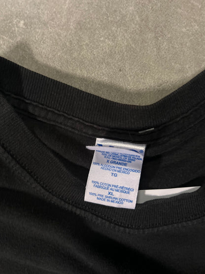 2000's Vintage Incredible Hulk Black T-Shirt Tag Close Up Detail