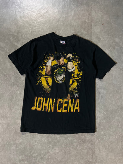2000's Vintage John Cena Black T-Shirt Full Front View