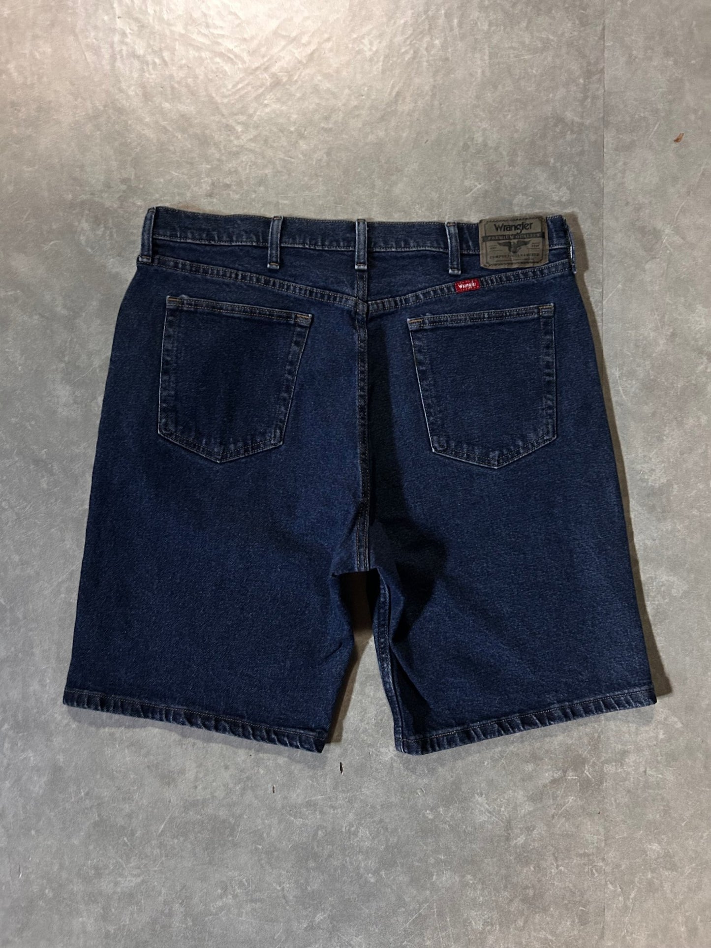 2000's Vintage Wrangler Dark Wash Jorts - 36W - 36 | Martin City Vintage