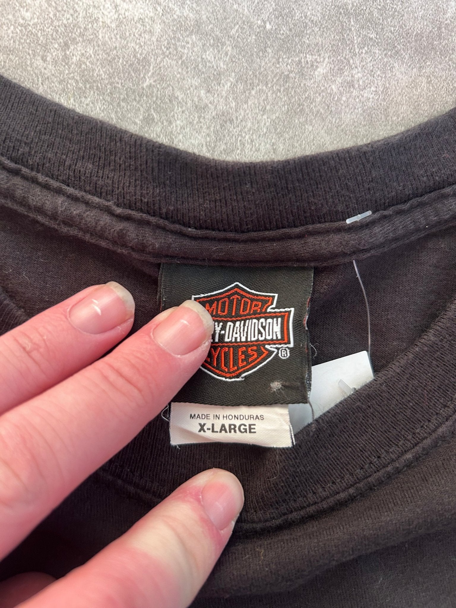 2009 Vintage Harley Davidson Size Matters Black T Shirt Size XL - | Martin City Vintage