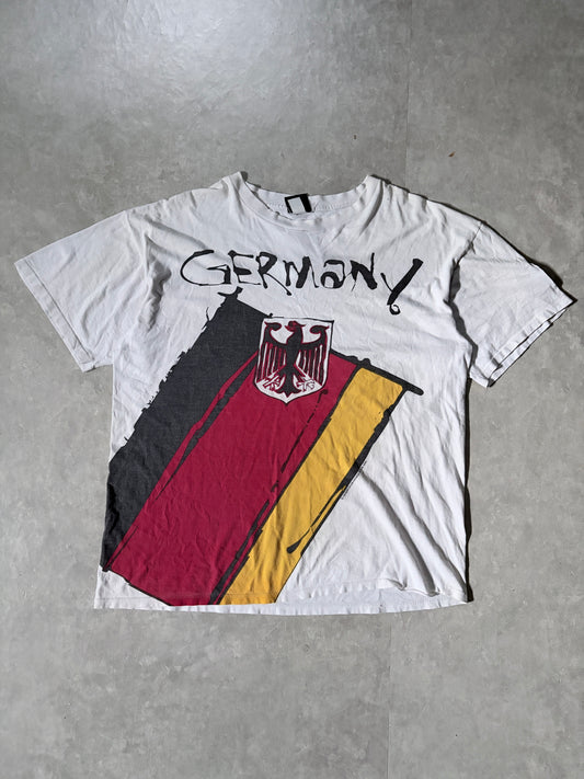 1994 Vintage FIFA World Cup Germany Big Print White T Shirt -XL