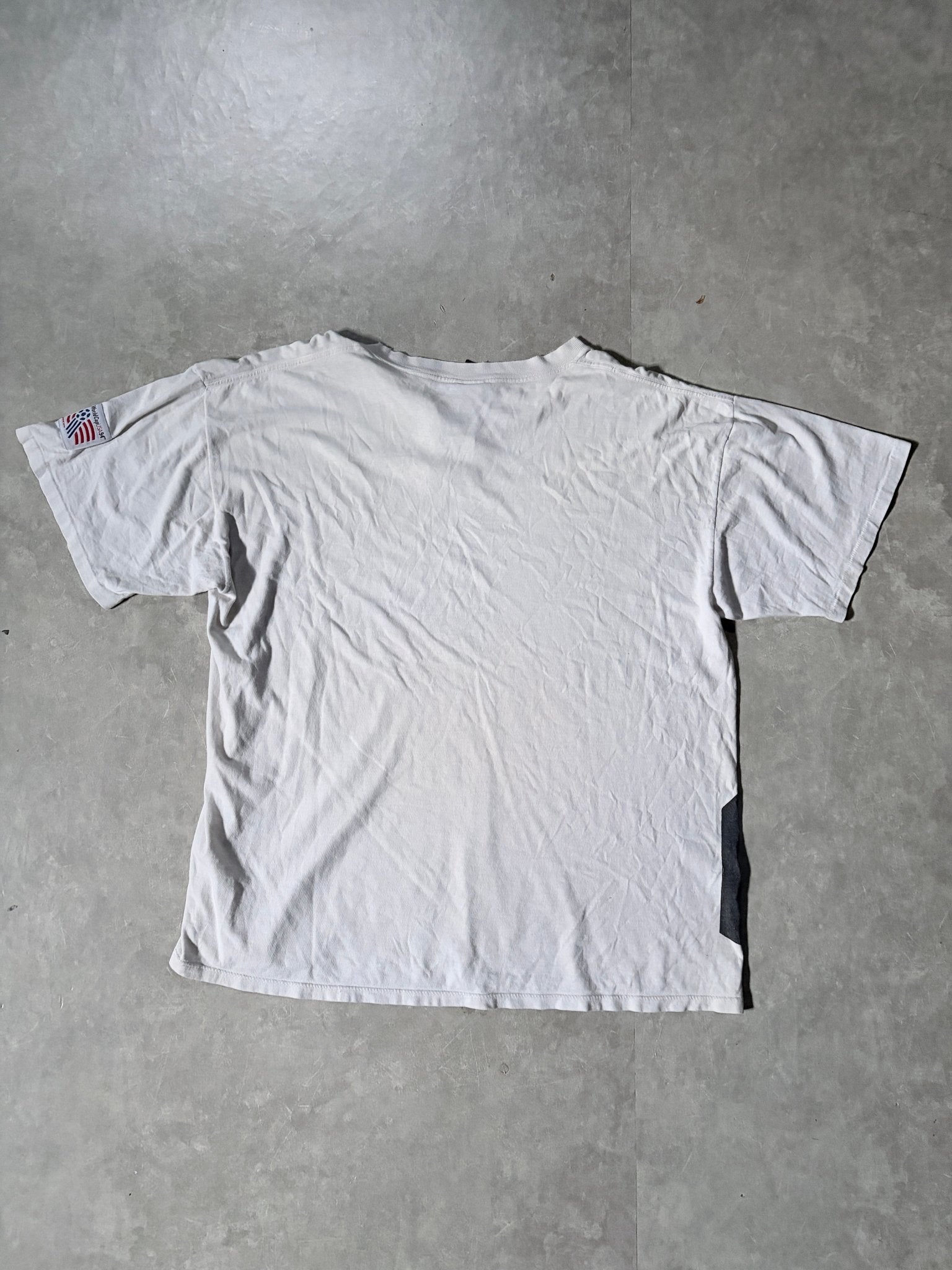 1994 Vintage FIFA World Cup Germany Big Print White T Shirt -XL - XL | Martin City Vintage