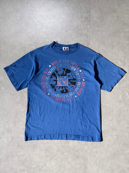 1994 Vintage FIFA World Cup Faded Blue T Shirt -L