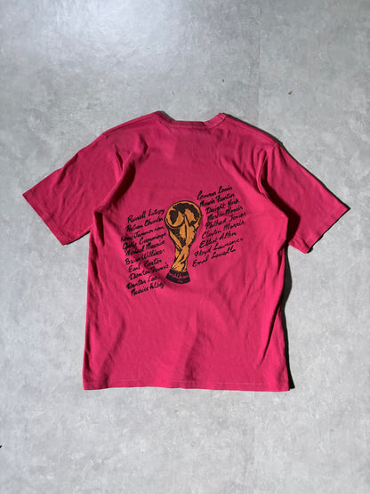 90s Vintage FIFA World Cup Trinidad & Tobago Red T Shirt -M
