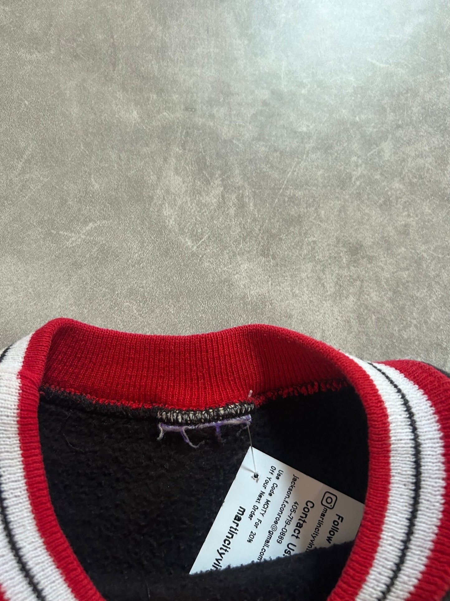 90s Vintage Kansas City Chiefs Black Embroidered Crewneck Size L - L | Martin City Vintage