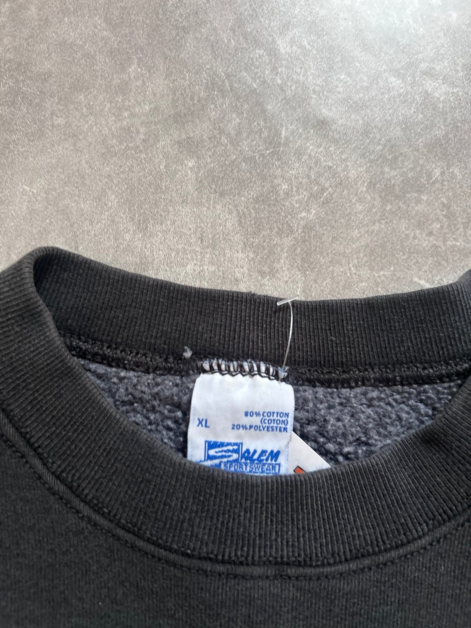 90s Vintage Kansas City Chiefs Arrowhead Black Crewneck Size XL - XL | Martin City Vintage