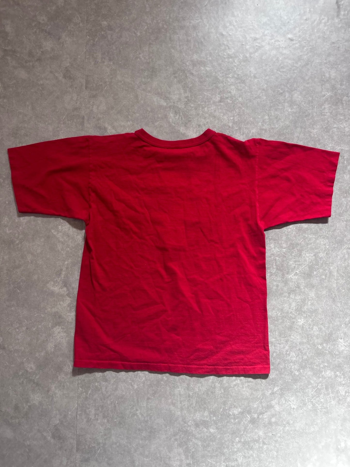 90s Vintage Kansas City Chiefs Embroidered Block Letters Red T Shirt Size M - M | Martin City Vintage