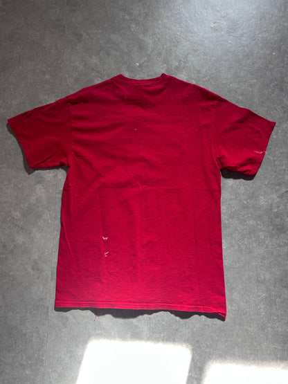 90s Vintage Kansas City Chiefs Red Embroidered T Shirt Size L - L | Martin City Vintage