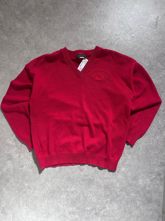 90s Vintage Kansas City Chiefs Knit Red Sweater Size L - L | Martin City Vintage