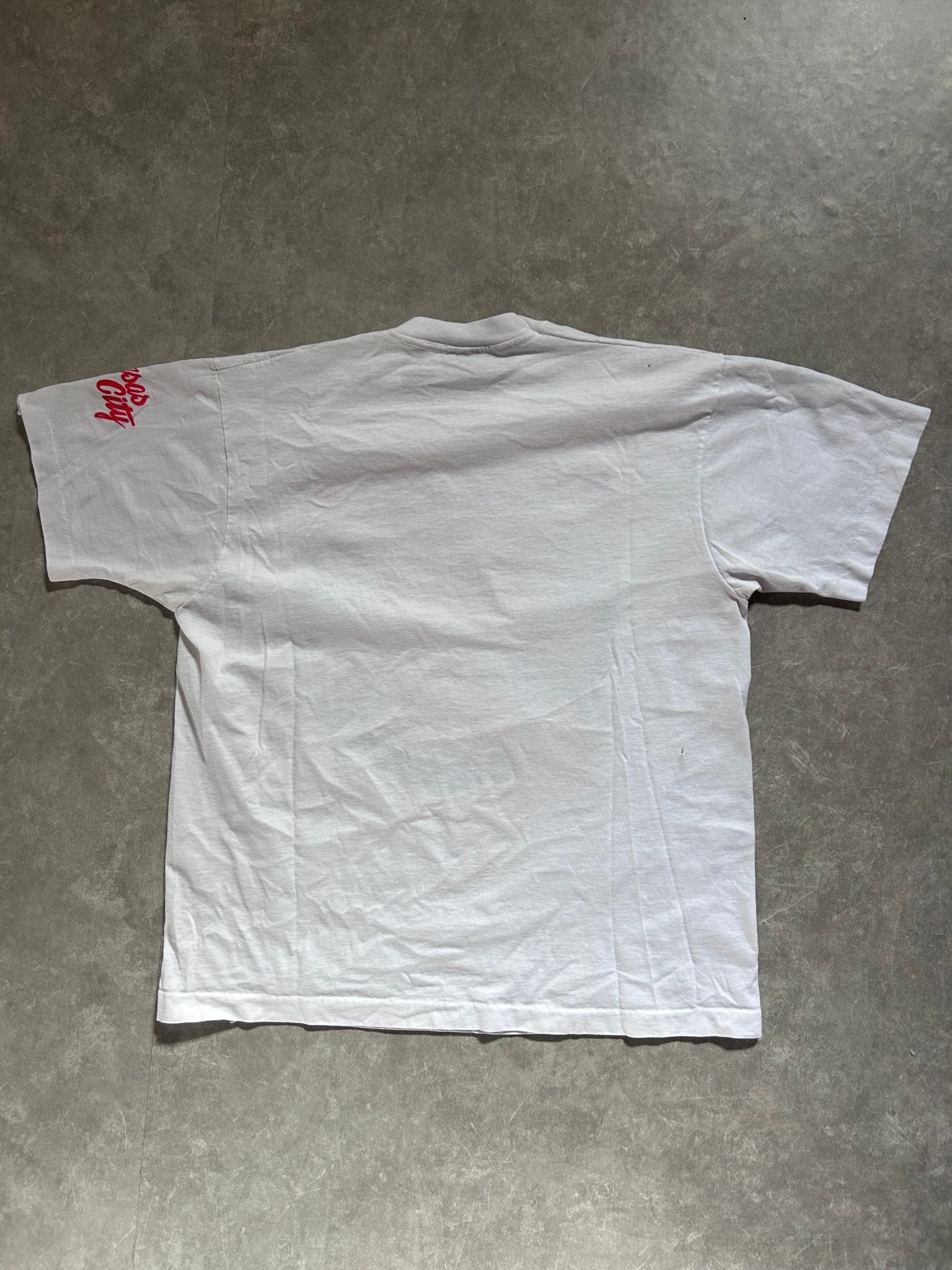 90s Vintage Kansas City Chiefs Bronco Busters White T Shirt Size XL - XL | Martin City Vintage