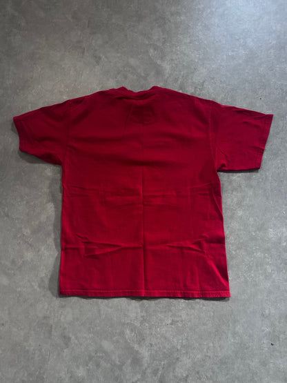 90s Vintage Kansas City Chiefs Black Block Letters Red T Shirt Size L - L | Martin City Vintage
