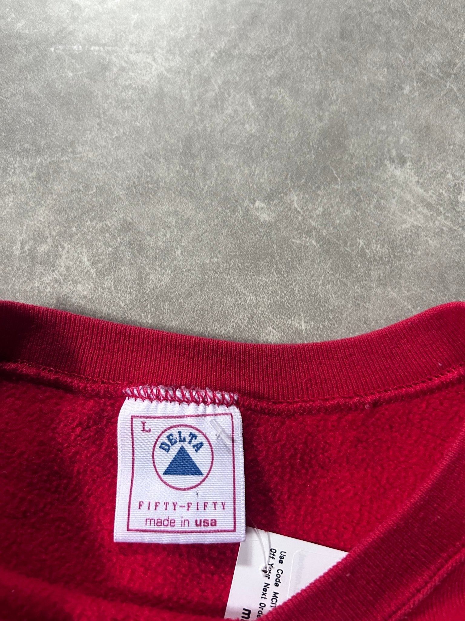 90s Vintage Ohio State Buckeyes Red Crewneck Size L - L | Martin City Vintage