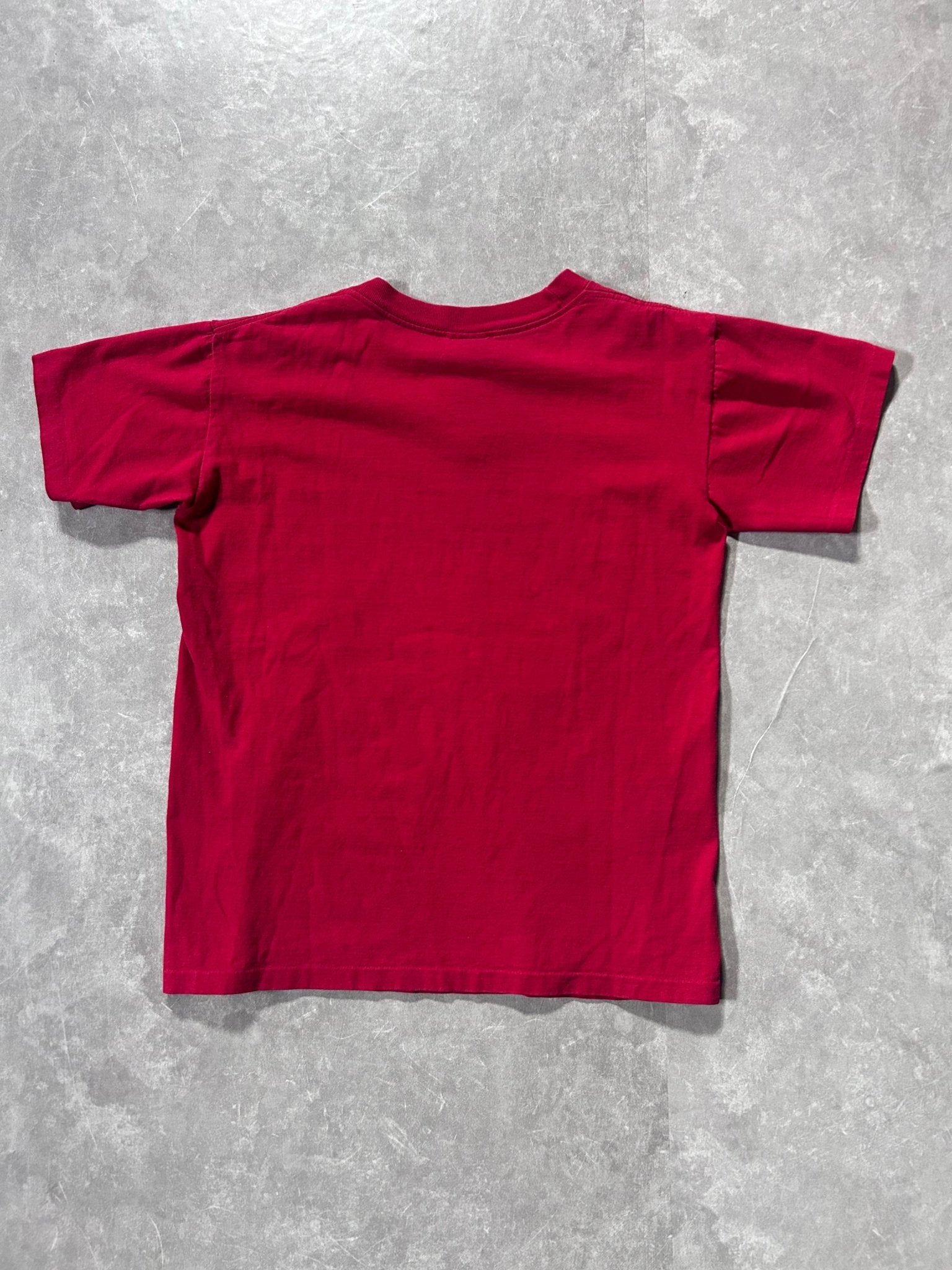 90s Vintage Oklahoma Sooners Nutmeg Crest Red T Shirt Size M - M | Martin City Vintage