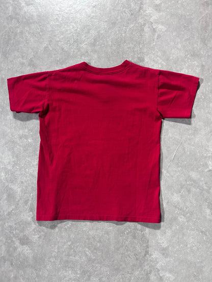 90s Vintage Oklahoma Sooners Nutmeg Crest Red T Shirt Size M - M | Martin City Vintage