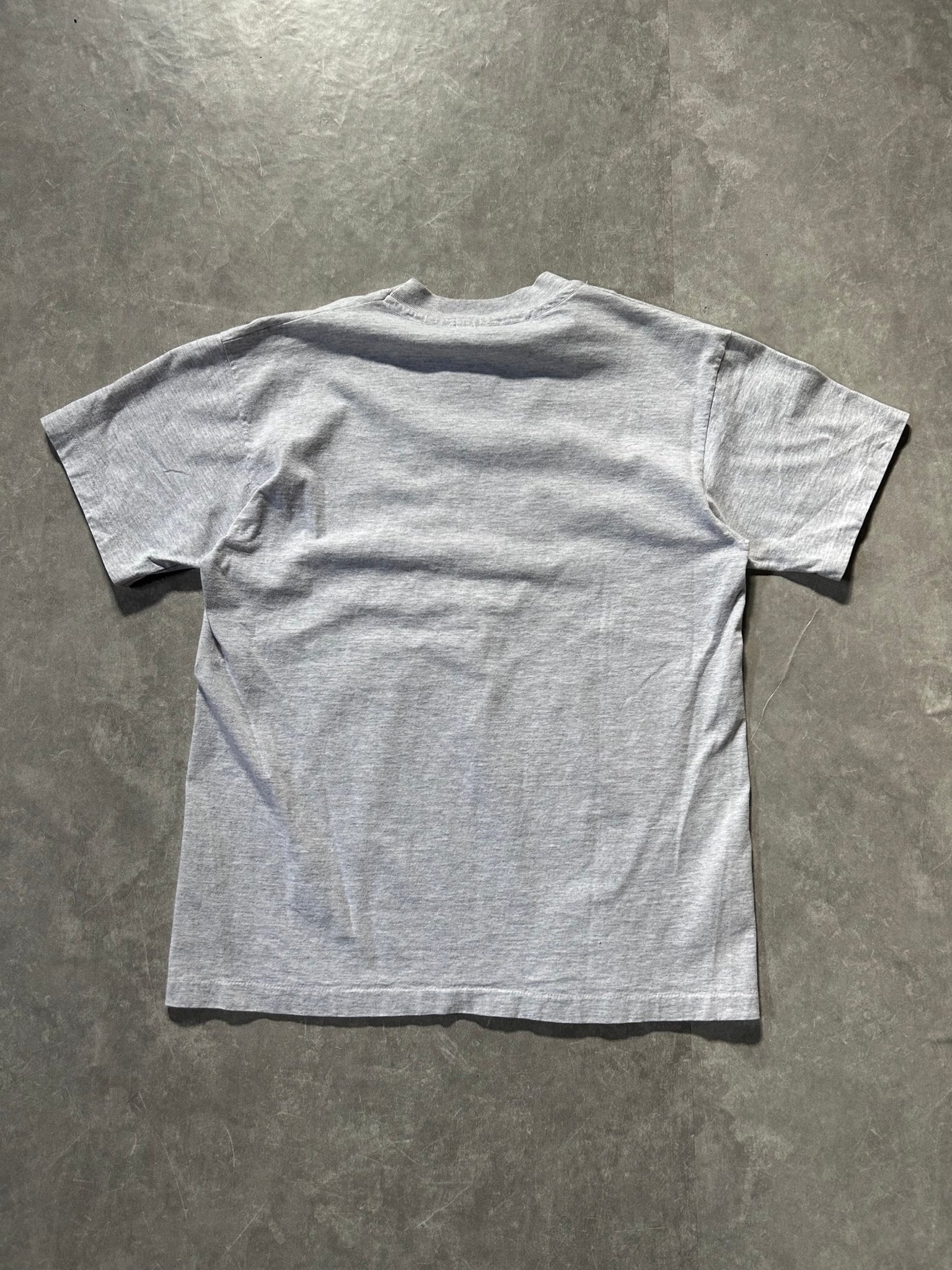 90s Vintage Mizzou Tigers Embroidered Heather Gray T Shirt Size L - L | Martin City Vintage