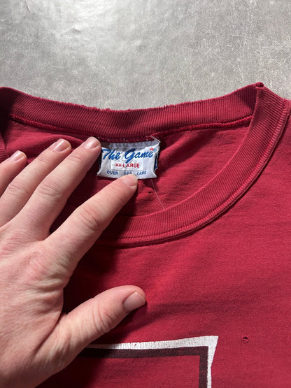 90s Vintage Alabama Crimson Tide Distressed Maroon T Shirt Size XXL - XXL | Martin City Vintage