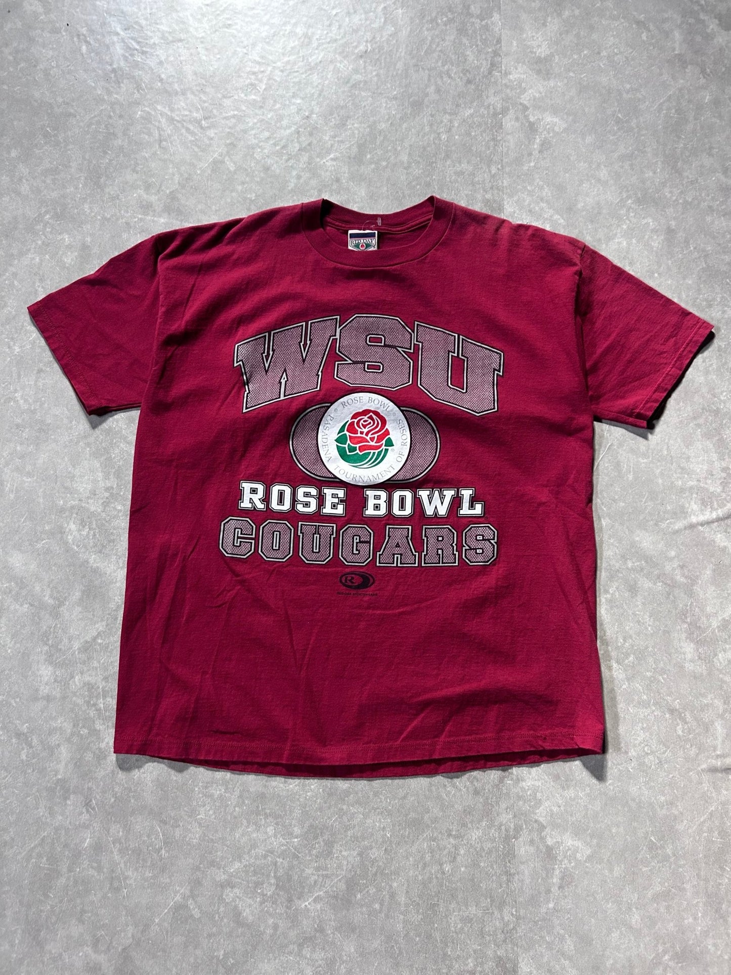 90s Vintage Washington State Cougars Rose Bowl T Shirt Size XL - XL | Martin City Vintage