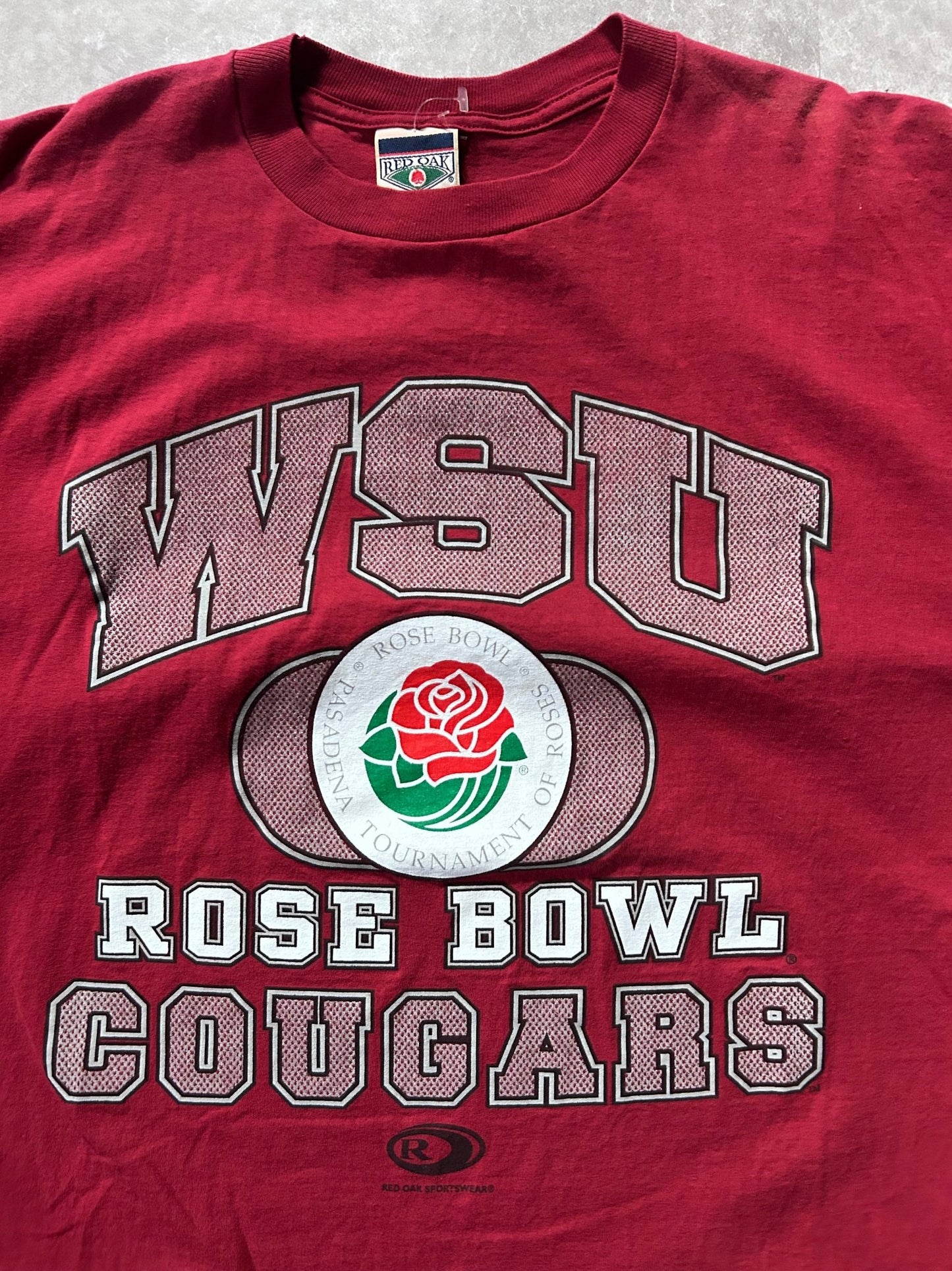 90s Vintage Washington State Cougars Rose Bowl T Shirt Size XL - XL | Martin City Vintage