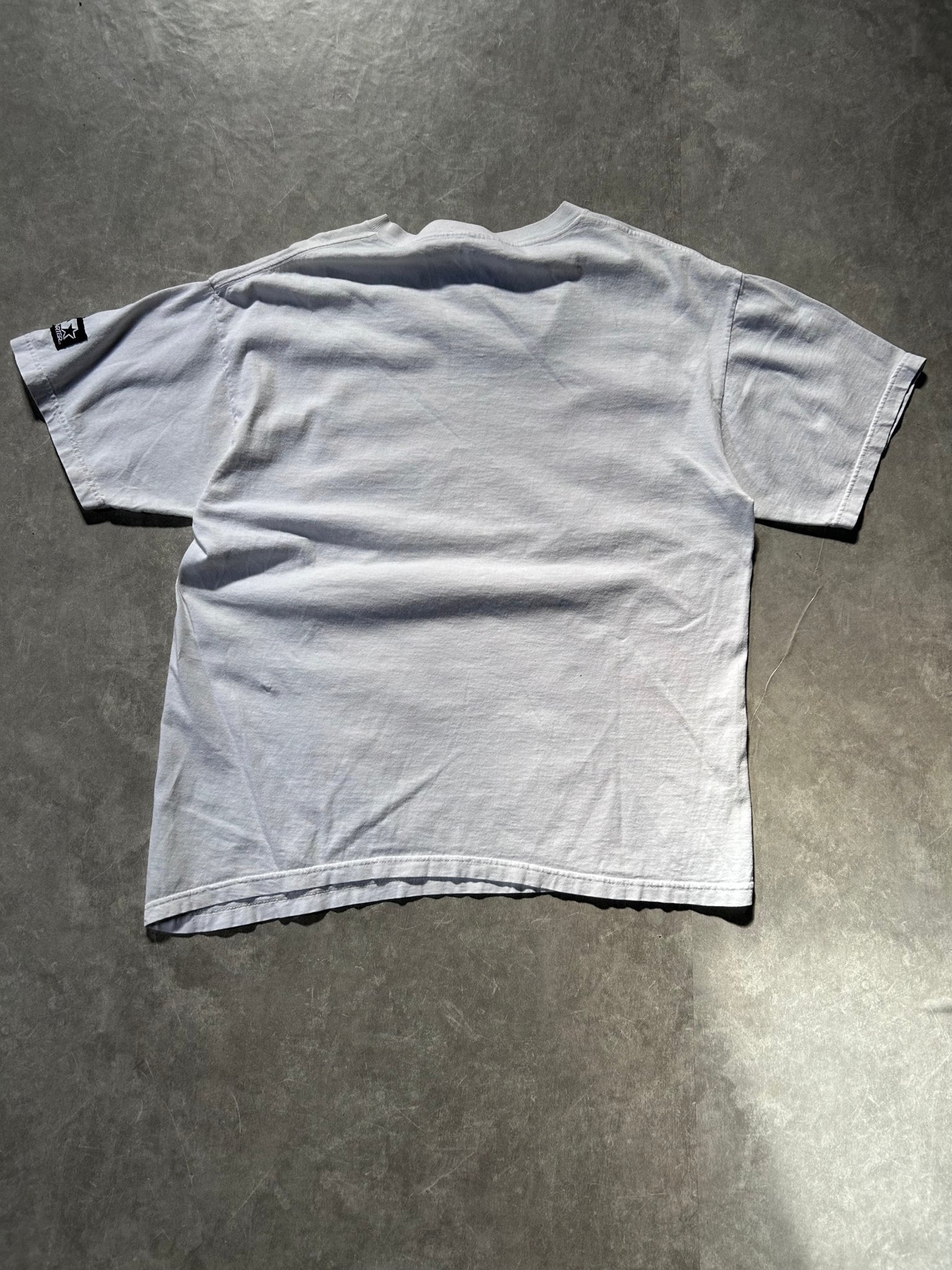 90s Vintage Kansas City Chiefs Scribble Starter White T Shirt Size L - L | Martin City Vintage