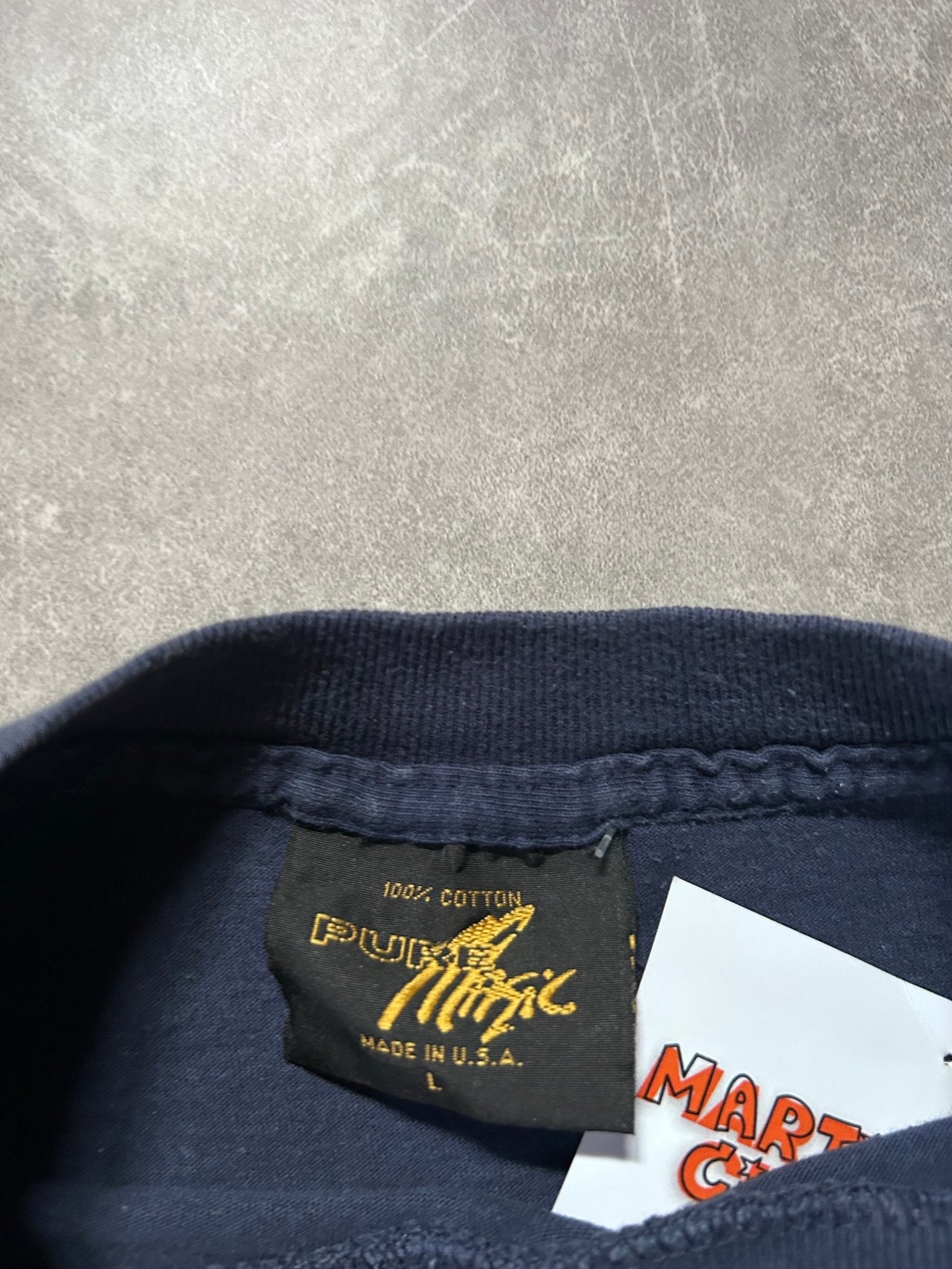 90s Vintage Boston Red Sox Navy AOP T Shirt Size L - L | Martin City Vintage