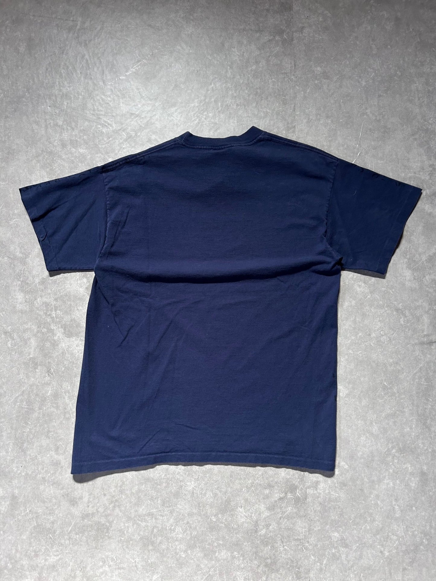 90s Vintage Boston Red Sox Navy AOP T Shirt Size L - L | Martin City Vintage