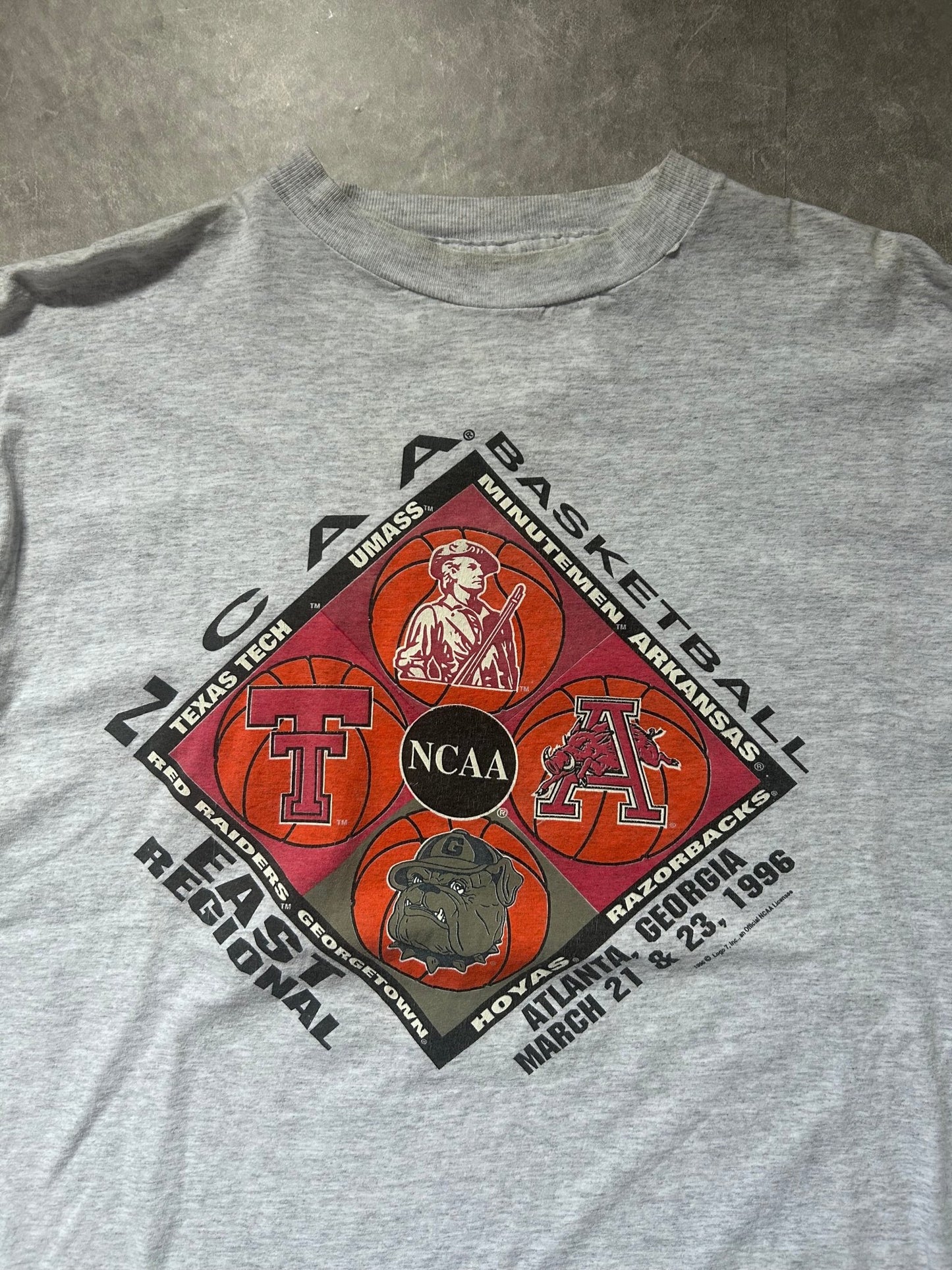 1996 Vintage NCAA Final Four Heather Gray T Shirt Size XL - XL | Martin City Vintage