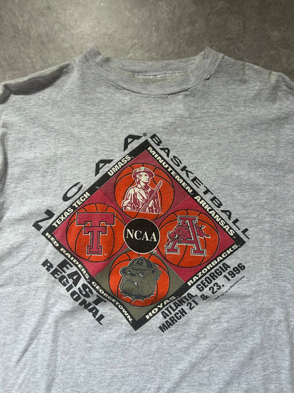 1996 Vintage NCAA Final Four Heather Gray T Shirt Size XL - XL | Martin City Vintage