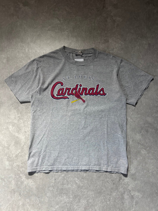 2000s Vintage St. Louis Cardinals Lee Sports Grey Script T Shirt Size M - M | Martin City Vintage