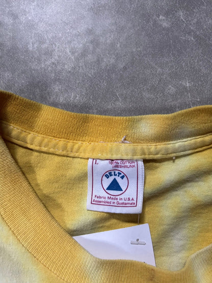 1996 Vintage Grateful Dead Lithuania Basketball Jerry Garcia Tribute Yellow Tie Dye T Shirt Size L - L | Martin City Vintage