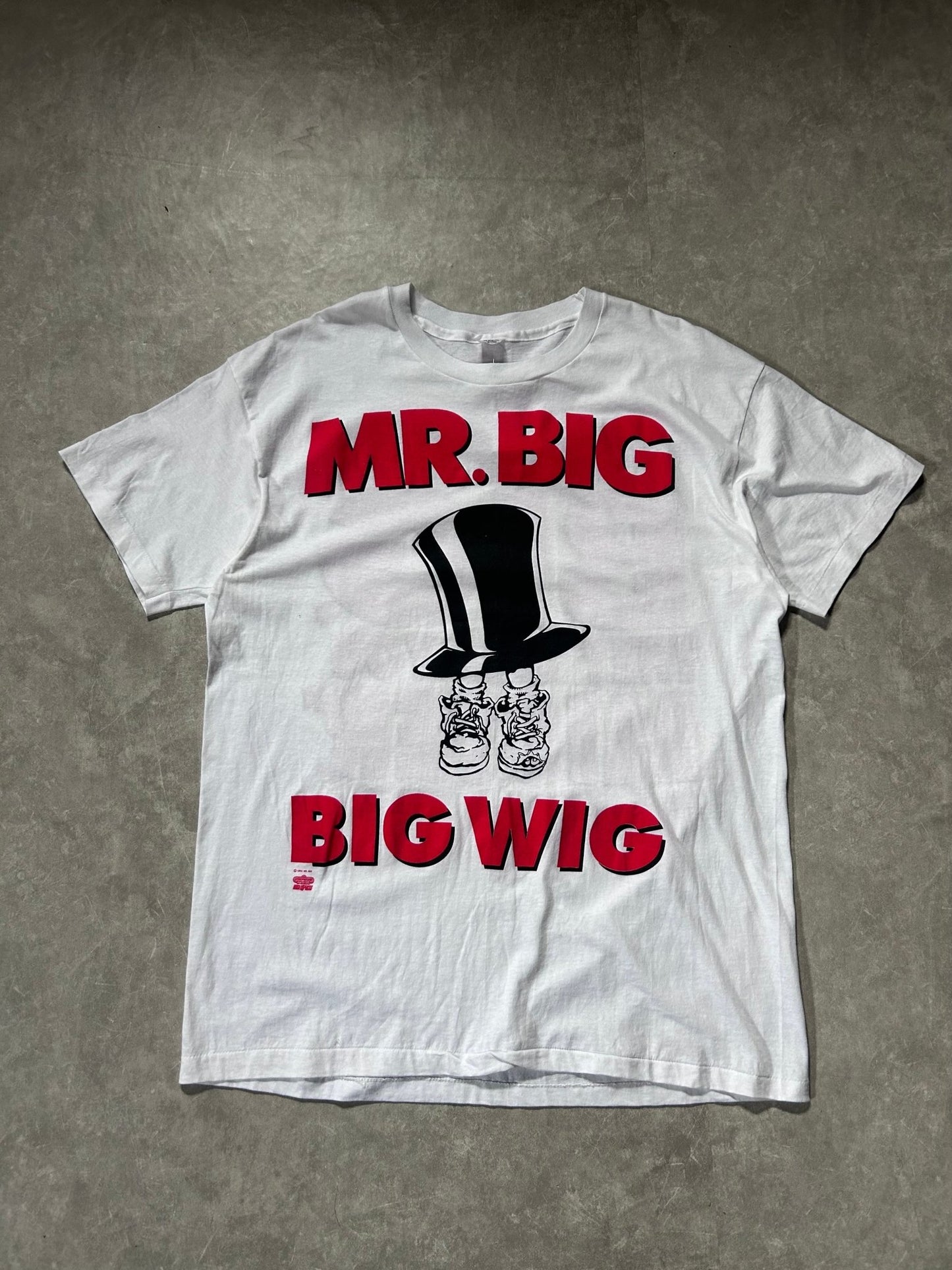 90s Vintage Mr. Big Big Wig White Band T Shirt Size XXL - XXL | Martin City Vintage