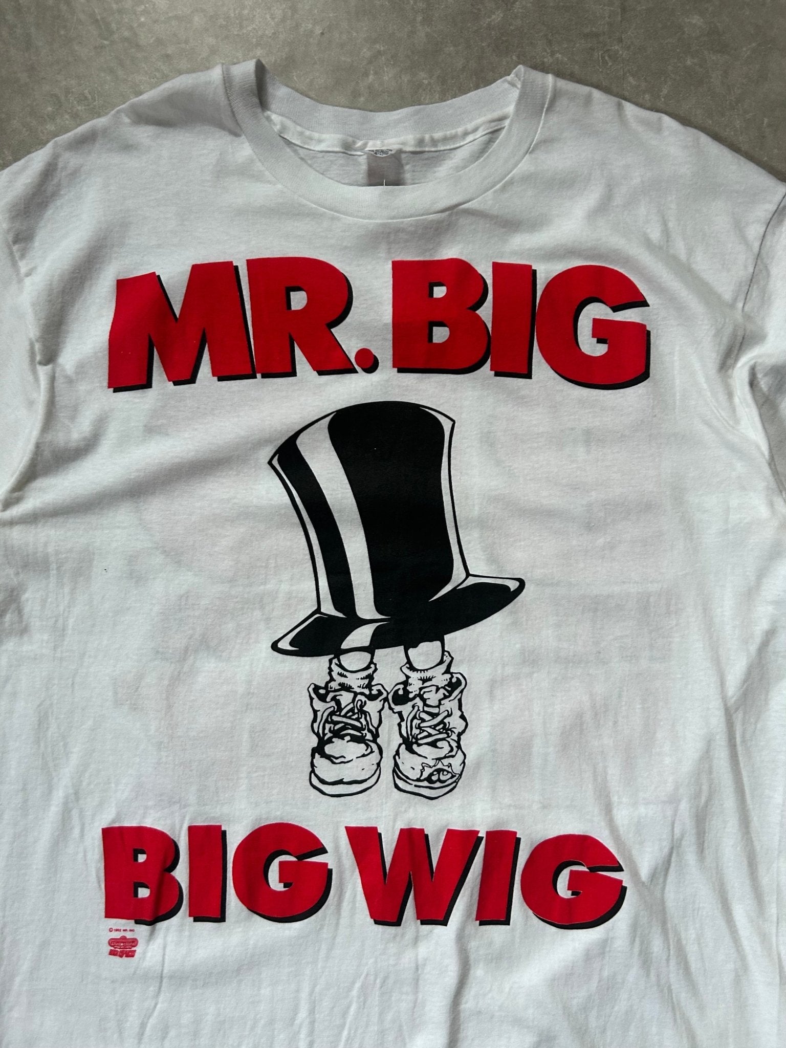 90s Vintage Mr. Big Big Wig White Band T Shirt Size XXL - XXL | Martin City Vintage