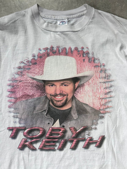 2003 Vintage Toby Keith Shock'N Y'all Tour White T Shirt Size L - L | Martin City Vintage