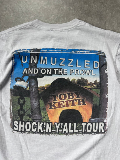 2003 Vintage Toby Keith Shock'N Y'all Tour White T Shirt Size L - L | Martin City Vintage