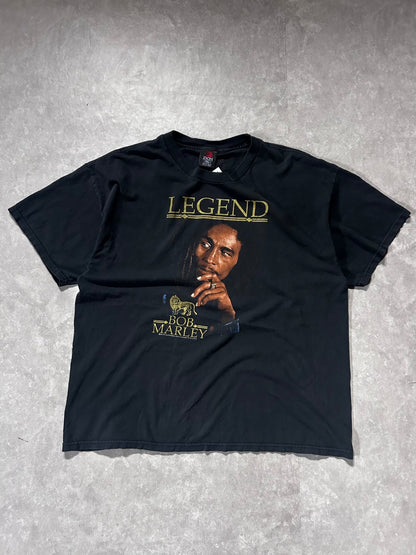 2005 Vintage Bob Marley Faded Black Band T Shirt Size XXL - XXL | Martin City Vintage