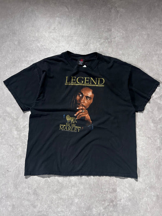 2005 Vintage Bob Marley Faded Black Band T Shirt Size XXL - XXL | Martin City Vintage