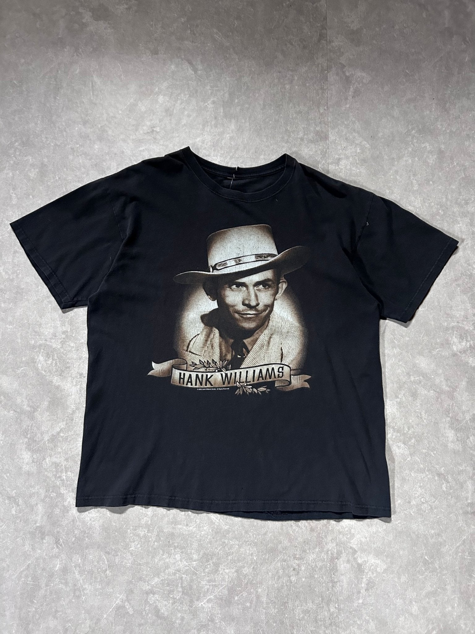 2008 Vintage Hank Williams Sr. Black T Shirt Size XL - XL | Martin City Vintage